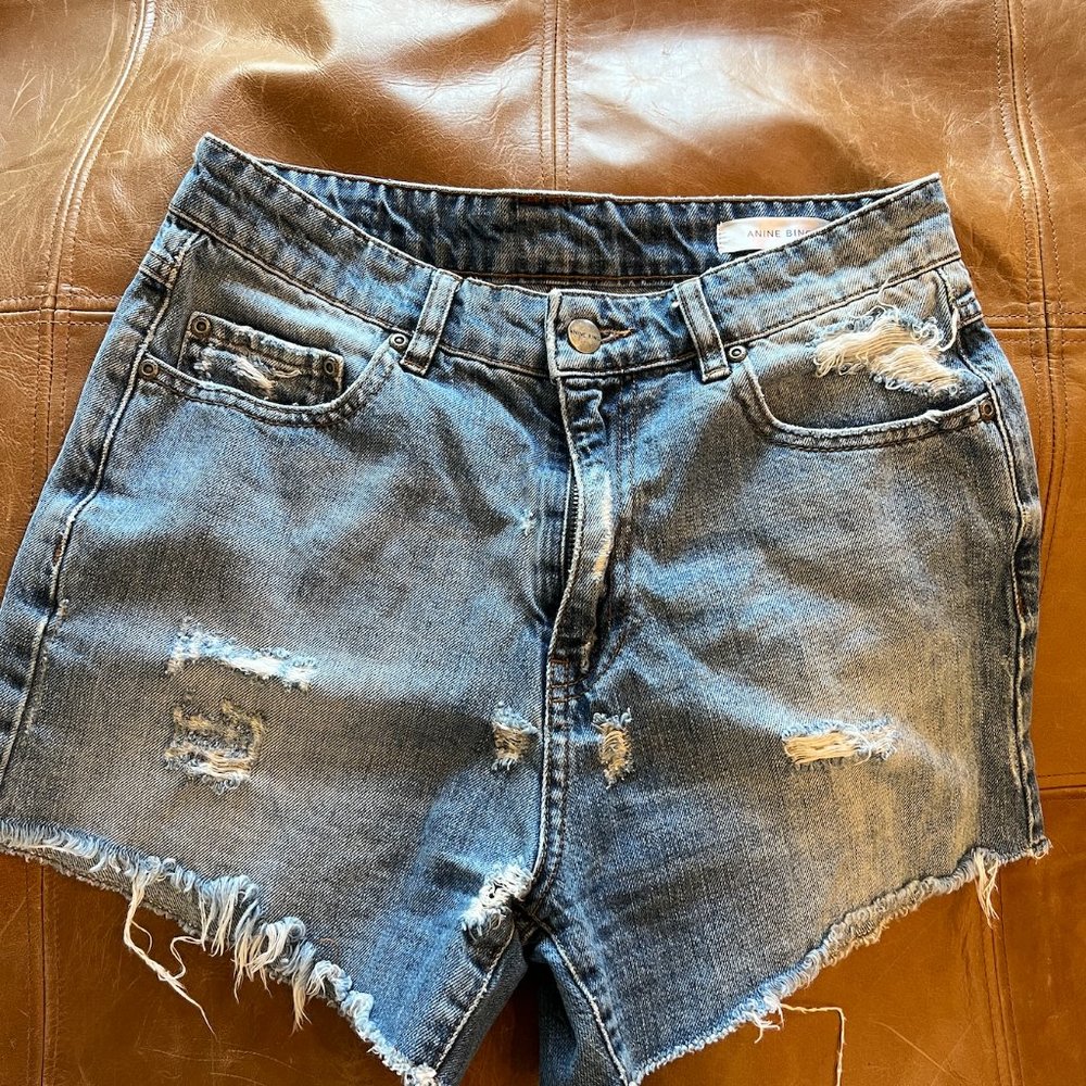 Anine Bing Cut-Off Jean Shorts